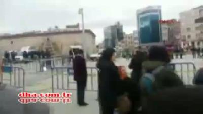 Taksim'de polise silahlı saldırı