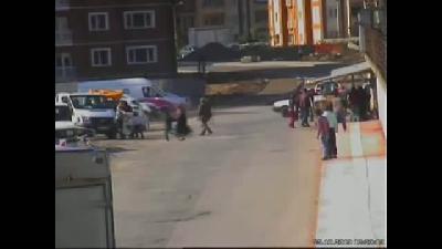 Samsun'da cinayet anı kamerada