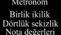 video DERS Gitar İçin Temel Nota Degerlikleri (Birlik, İ