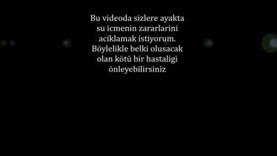 Ayakta su içmenin zararları