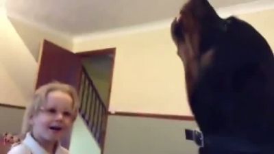 Kızın Şarkısına Eşlik Eden Köpek